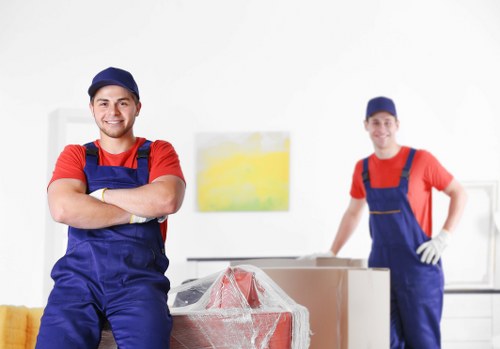 A professional packing team organising household boxes for a move in Elephant And Castle