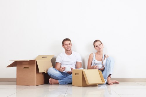 Careful furniture handling during a residential move in Elephant and Castle