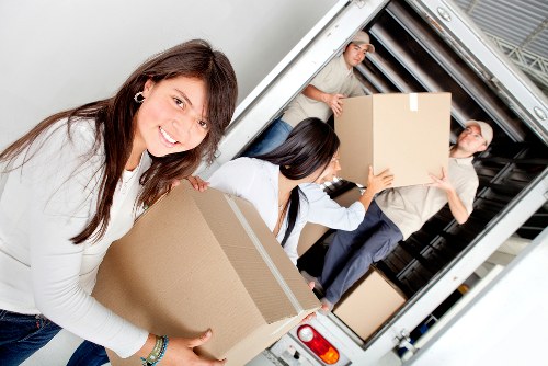 Protective handling of large household furniture during a local move