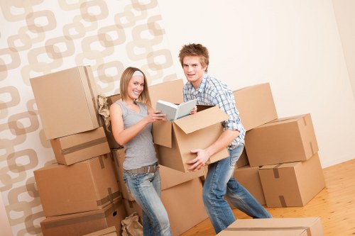 Professional movers handling a residential relocation near Elephant and Castle